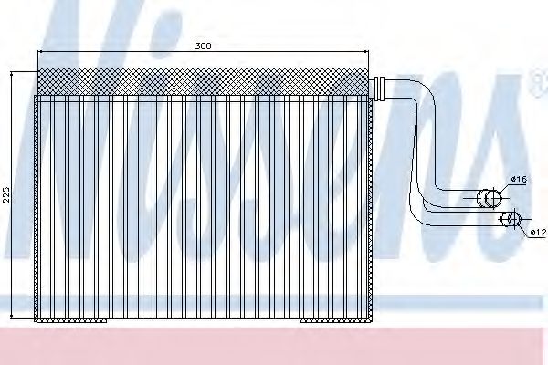 Imagine evaporator,aer conditionat NISSENS 92268