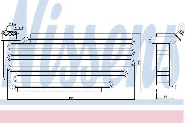 Imagine evaporator,aer conditionat NISSENS 92290