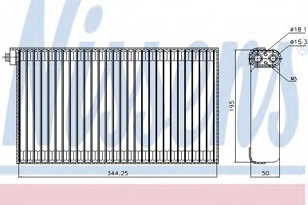 Imagine evaporator,aer conditionat NISSENS 92310