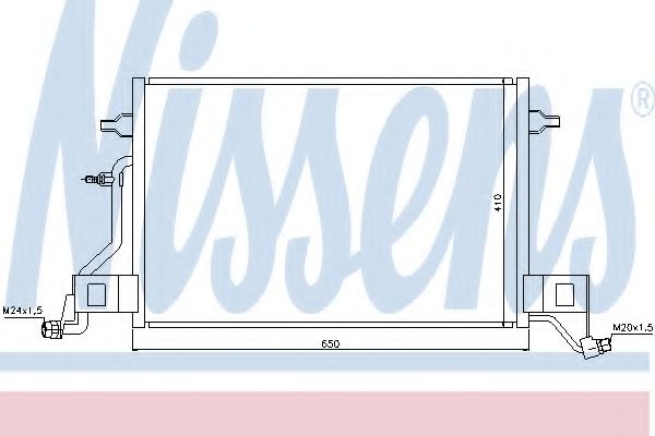 Imagine Condensator, climatizare NISSENS 940002