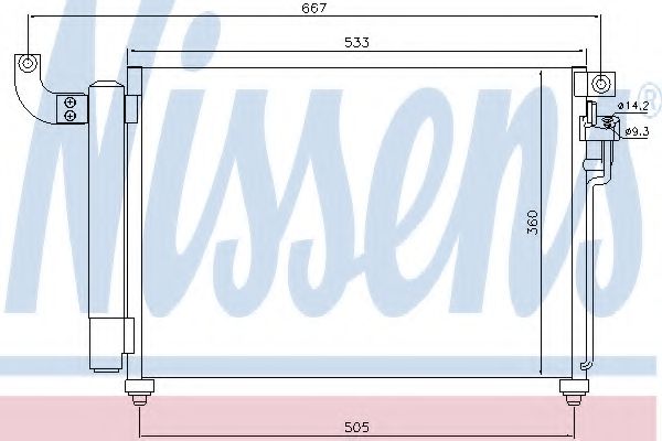 Imagine Condensator, climatizare NISSENS 940003