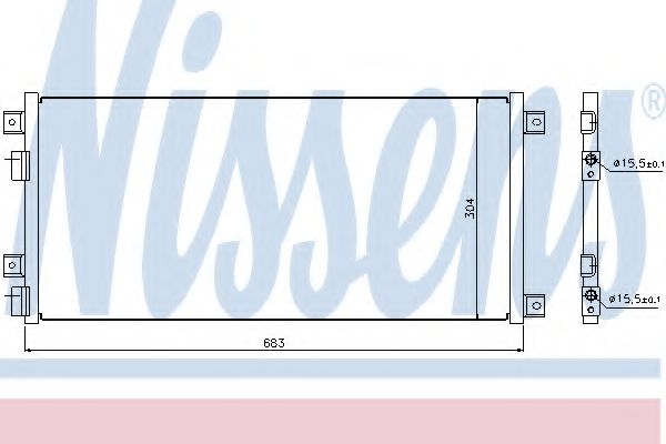 Imagine Condensator, climatizare NISSENS 940004