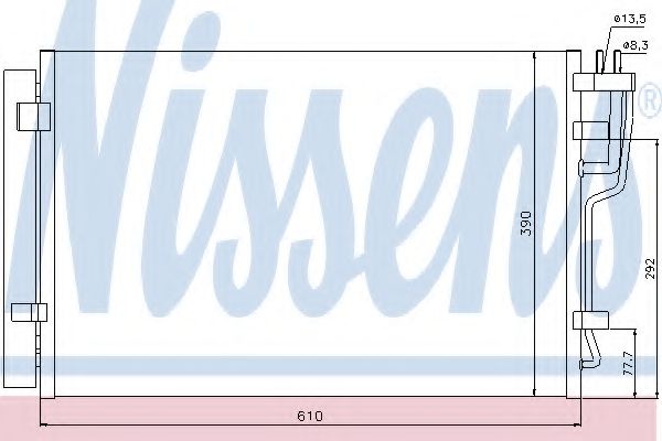 Imagine Condensator, climatizare NISSENS 940006