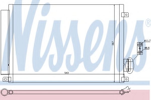 Imagine Condensator, climatizare NISSENS 940028