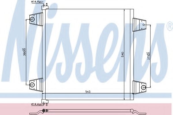 Imagine Condensator, climatizare NISSENS 940031