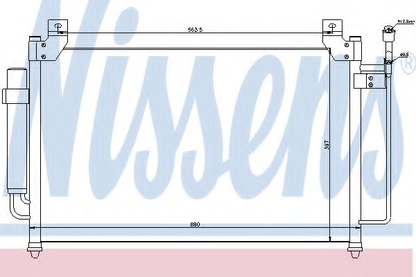 Imagine Condensator, climatizare NISSENS 940049