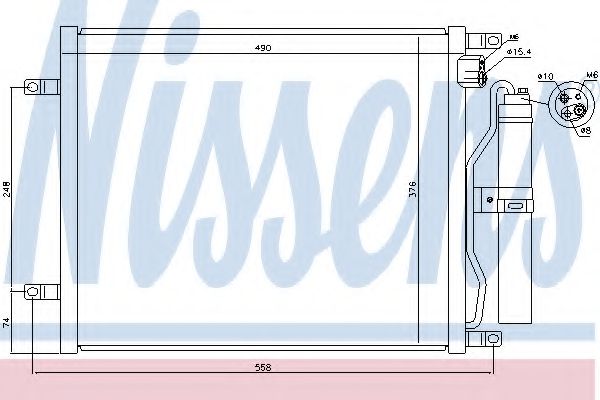 Imagine Condensator, climatizare NISSENS 940069