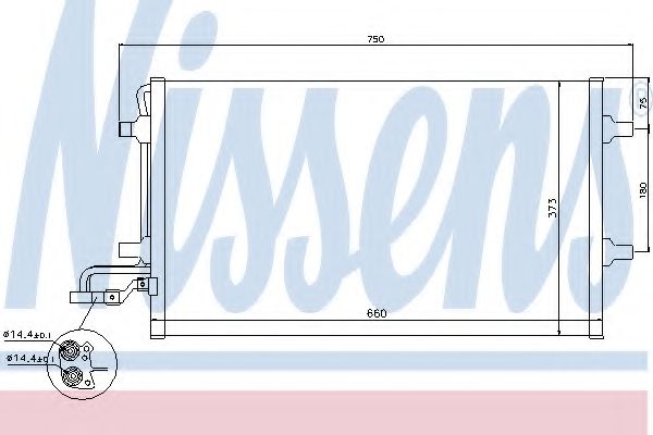 Imagine Condensator, climatizare NISSENS 940086