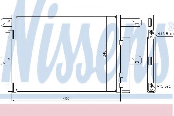 Imagine Condensator, climatizare NISSENS 940096