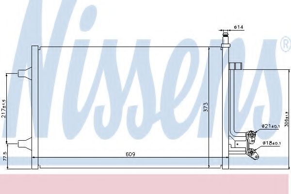 Imagine Condensator, climatizare NISSENS 940097