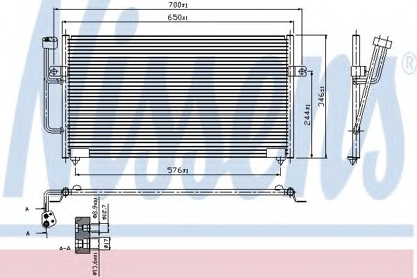 Imagine Condensator, climatizare NISSENS 940101