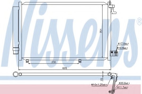 Imagine Condensator, climatizare NISSENS 940108