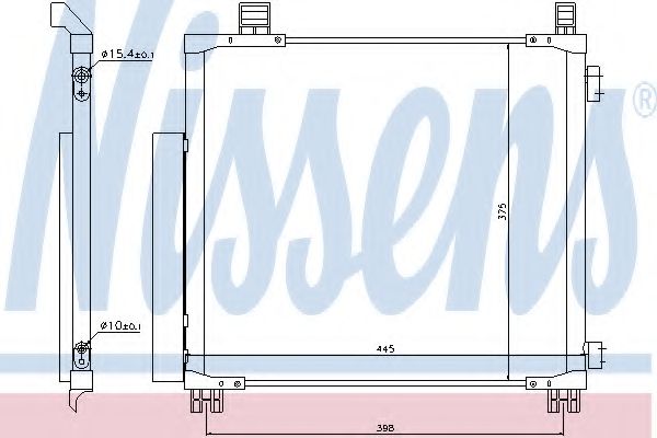 Imagine Condensator, climatizare NISSENS 940136