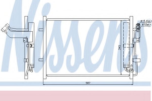 Condensator, climatizare NISSENS 940148