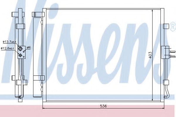 Imagine Condensator, climatizare NISSENS 940217