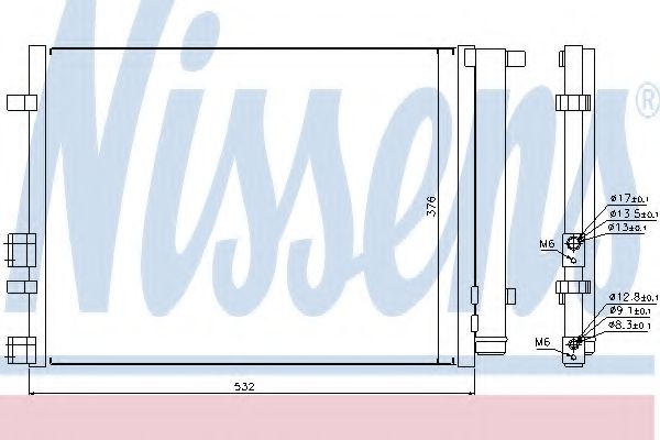 Imagine Condensator, climatizare NISSENS 940221