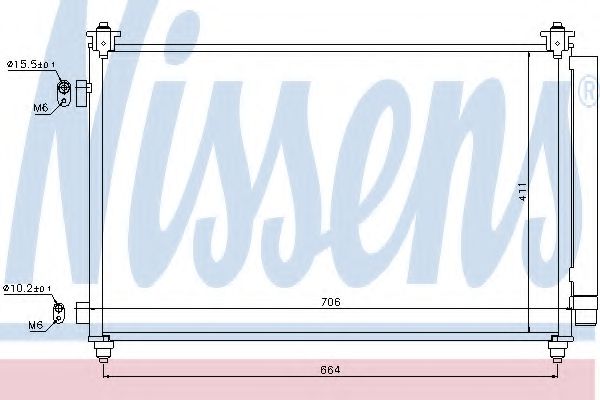 Imagine Condensator, climatizare NISSENS 940253