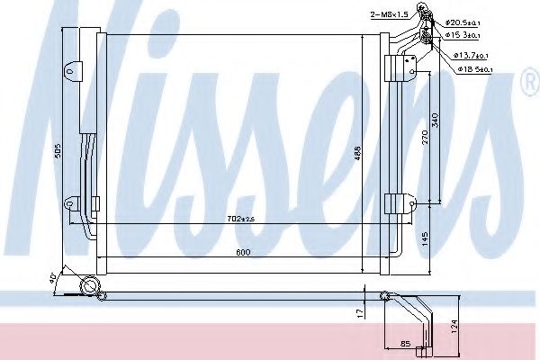 Imagine Condensator, climatizare NISSENS 940256