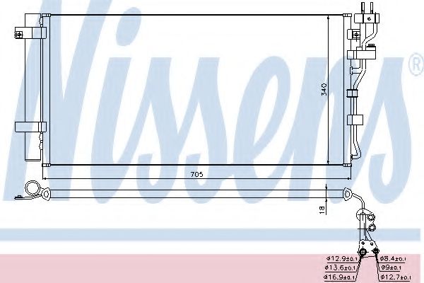 Imagine Condensator, climatizare NISSENS 940260