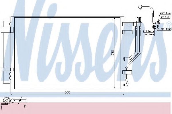Condensator, climatizare NISSENS 940296