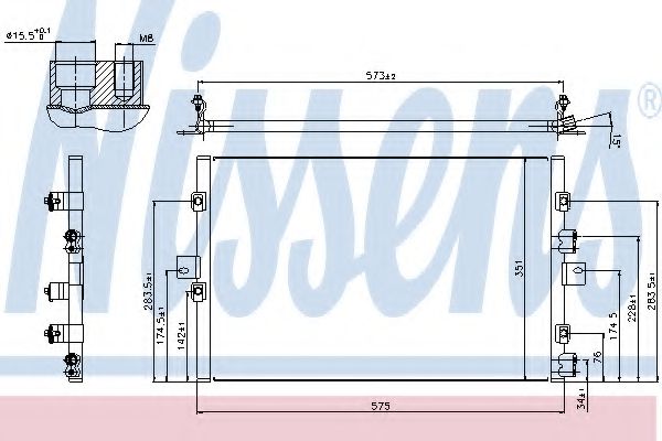 Imagine Condensator, climatizare NISSENS 940307