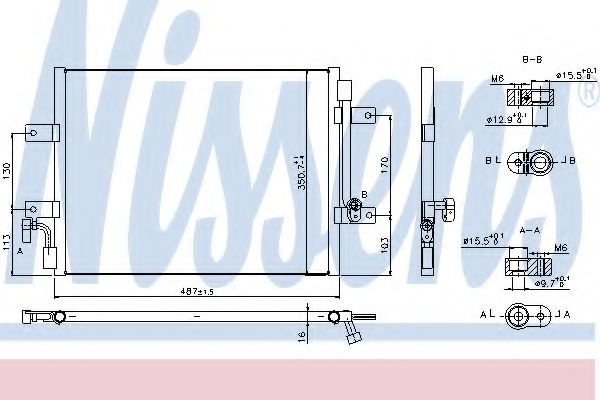 Imagine Condensator, climatizare NISSENS 940311