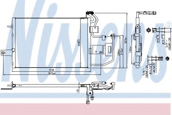 Imagine Condensator, climatizare NISSENS 940317