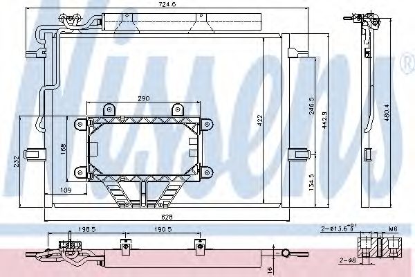 Imagine Condensator, climatizare NISSENS 940325