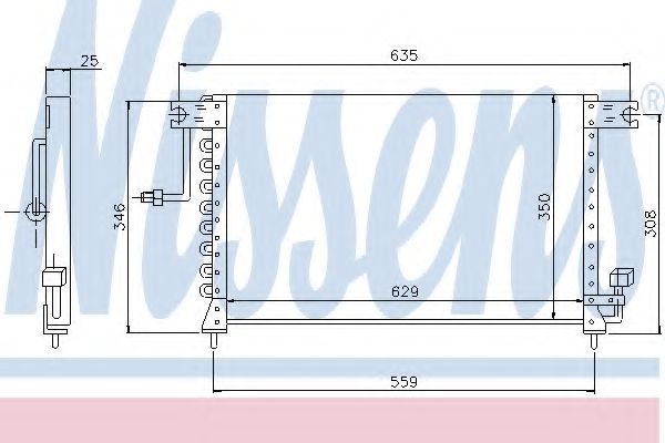 Imagine Condensator, climatizare NISSENS 94033