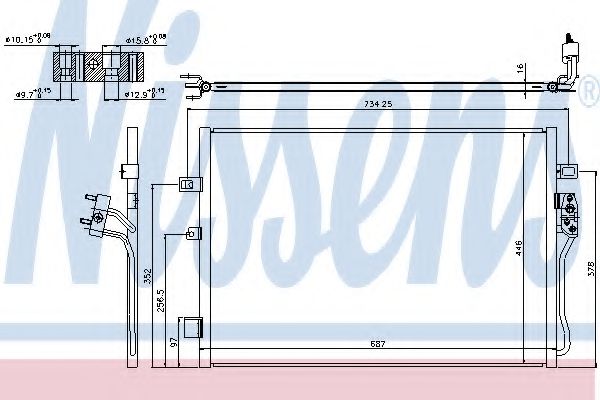 Condensator, climatizare NISSENS 940342