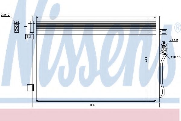 Imagine Condensator, climatizare NISSENS 940379