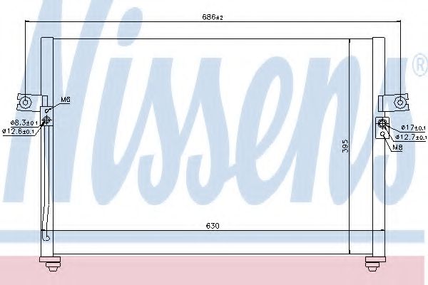 Imagine Condensator, climatizare NISSENS 94038