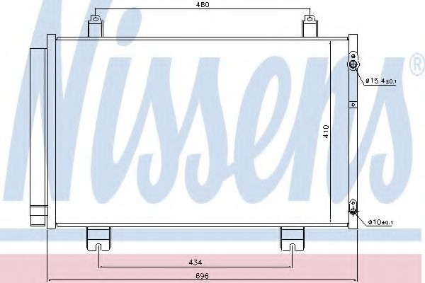 Imagine Condensator, climatizare NISSENS 940434