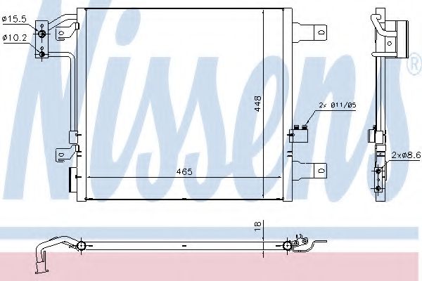 Imagine Condensator, climatizare NISSENS 940441