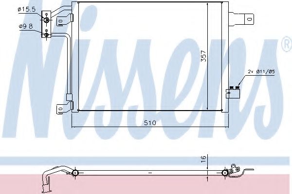 Imagine Condensator, climatizare NISSENS 940442