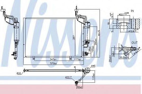 Condensator, climatizare NISSENS 940526