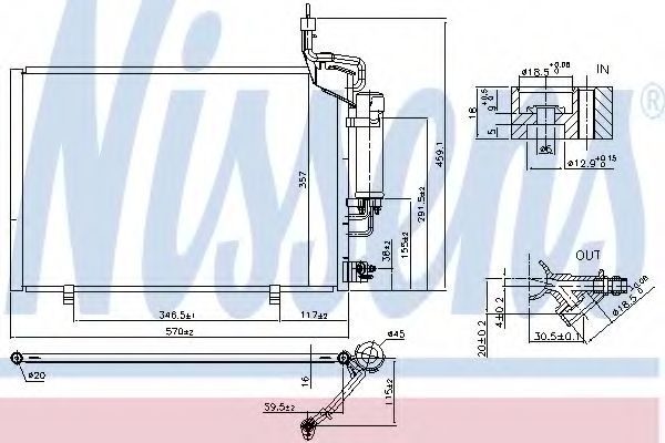 Condensator, climatizare NISSENS 940527