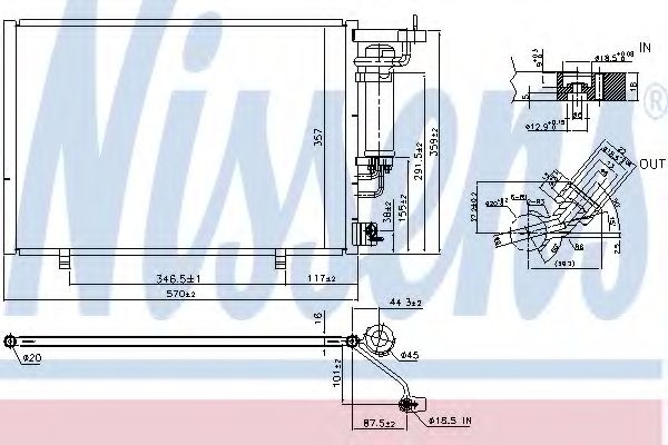 Condensator, climatizare NISSENS 940531