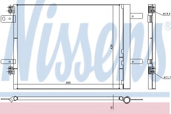 Imagine Condensator, climatizare NISSENS 940535