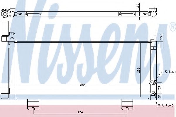 Condensator, climatizare NISSENS 940571