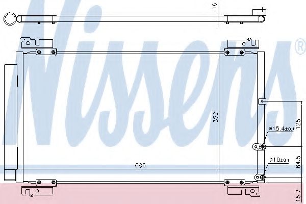 Condensator, climatizare NISSENS 940574