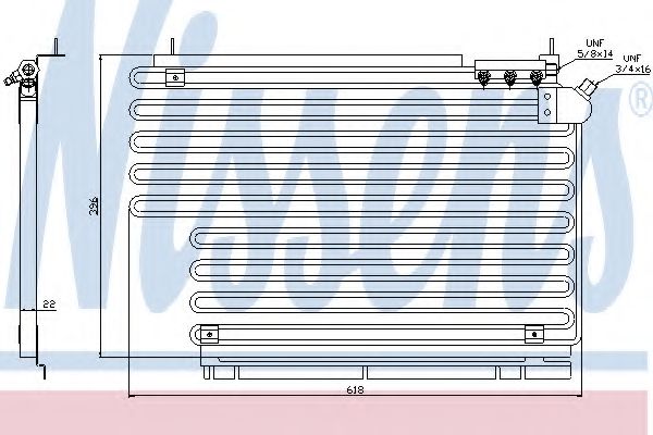 Imagine Condensator, climatizare NISSENS 94165