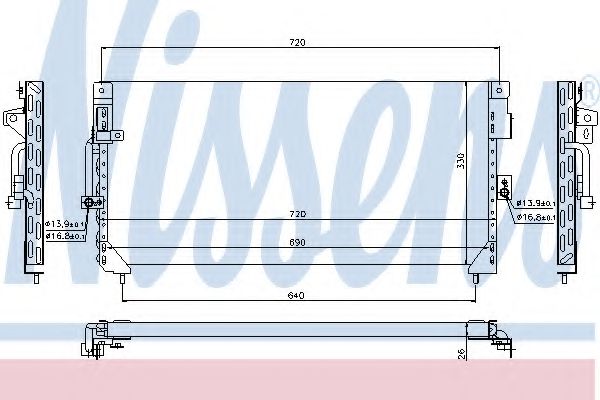 Imagine Condensator, climatizare NISSENS 94187