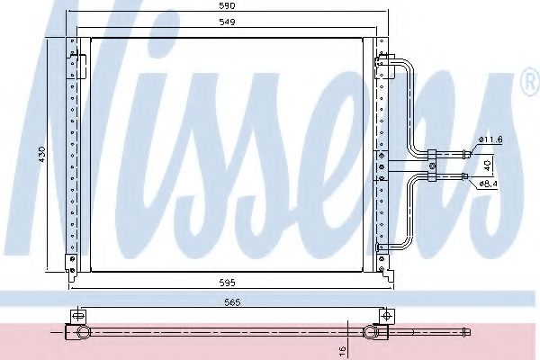 Imagine Condensator, climatizare NISSENS 94201