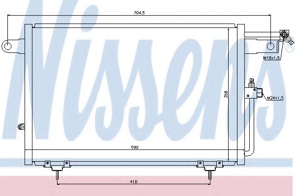 Imagine Condensator, climatizare NISSENS 94213