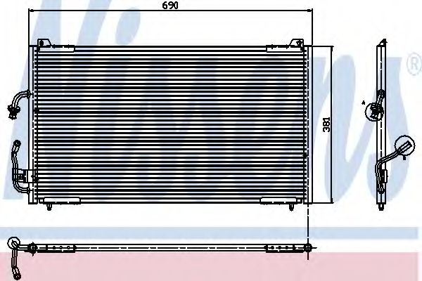 Imagine Condensator, climatizare NISSENS 94224