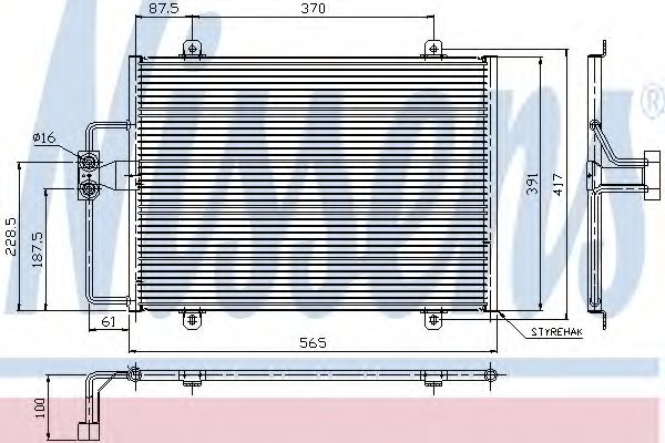 Imagine Condensator, climatizare NISSENS 94246