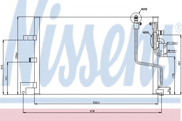 Imagine Condensator, climatizare NISSENS 94259