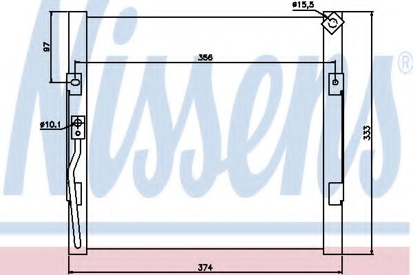 Imagine Condensator, climatizare NISSENS 94289