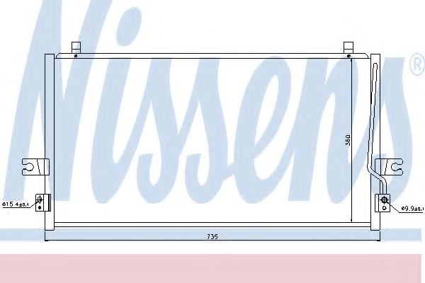 Imagine Condensator, climatizare NISSENS 94297